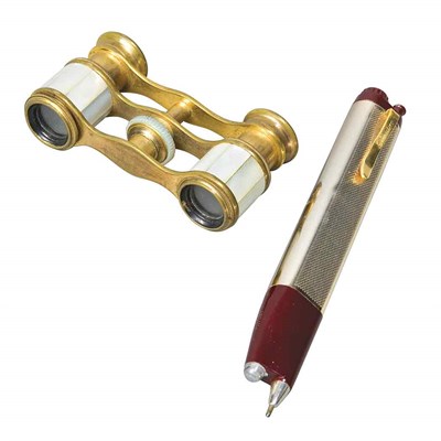 Lot 247 - Mother-of-Pearl and Gilt-Metal Opera Glasses;...