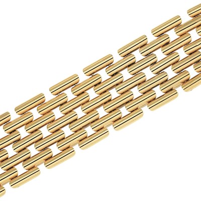 Lot 225 - Wide Gold Bracelet
