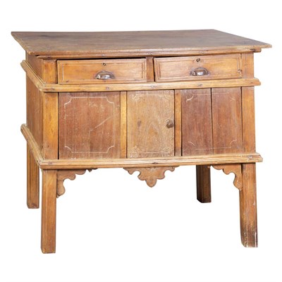 Lot 128 - Provincial Continental Fruitwood Side Cabinet...