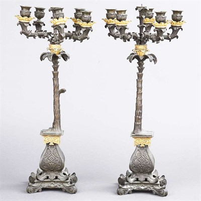 Lot 533 - Pair of Empire Style Gilt and Black...