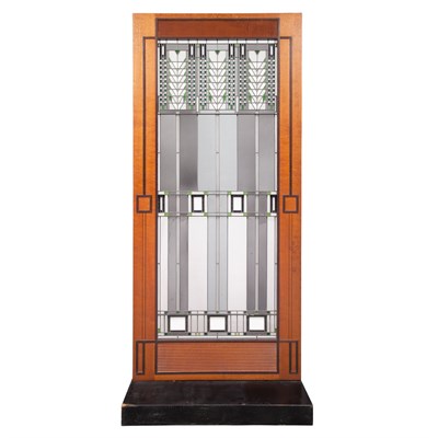 Lot 691 - Arts and Crafts Style Leaded Glass Window In...