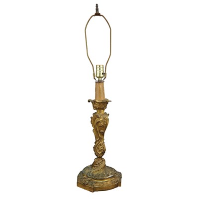 Lot 260 - Louis XV Style Gilt-Bronze Candlestick 19th...