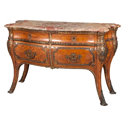 Lot 310 - Louis XV Gilt-Bronze Mounted Kingwood and...