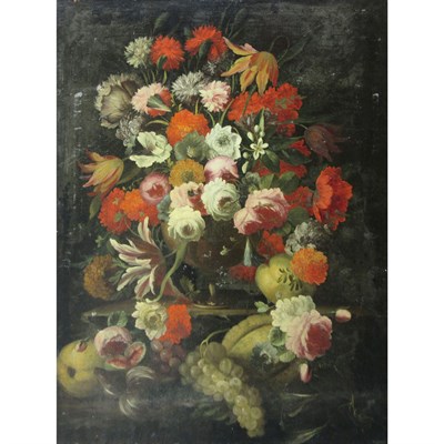 Lot 49 - Flemish School 17th Century Floral Still Life...