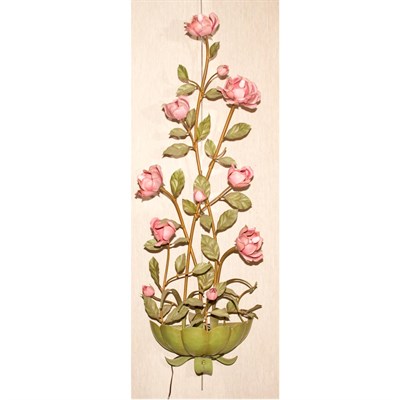 Lot 123A - Painted Metal Floral Wall Light