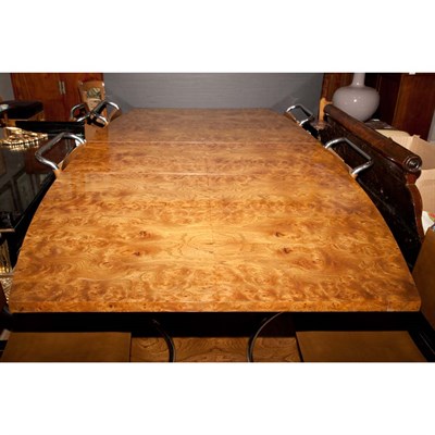 Lot 103 - Yewwood Veneered Dining Table Modern With one...