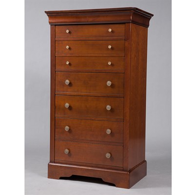 Lot 99 - Mahogany Tall Chest of Drawers Height 54 1/2...