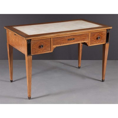 Lot 270 - Empire Style Walnut Bureau Plat Height 30...