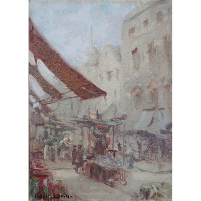 Lot 8A - Adrian Lamb American, 1901-1988 Street Market...