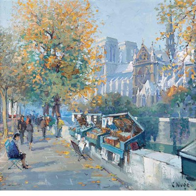 Lot 44 - Constantine Kluge French, 1912-2003 Notre-Dame...