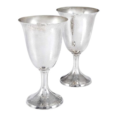 Lot 356 - Set of Eight Sterling Silver Goblets Total...
