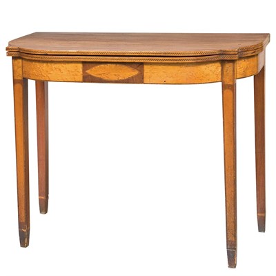 Lot 278 - Federal Figured Maple Inlaid Mahogany...