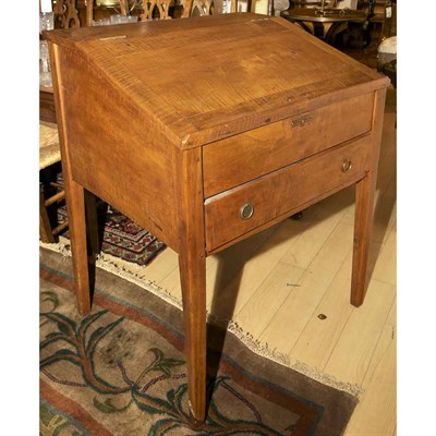 Lot 275 - Provincial American Maple Slant Front Desk...