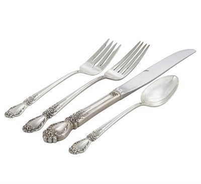 Lot 347 - International Sterling Silver Flatware Service...