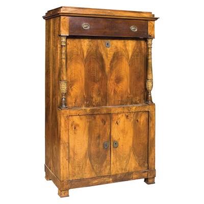 Lot 482 - Continental Neoclassical Parcel Gilt Walnut...