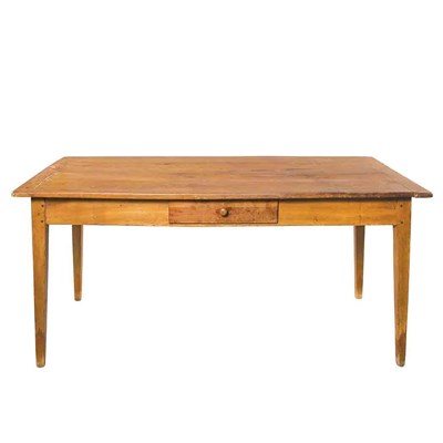 Lot 291 - Provincial English Fruitwood Farm Table Height...