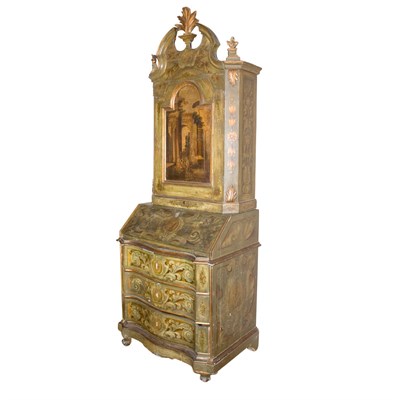 Lot 275 - Italian Rococo Style Painted Secretary...