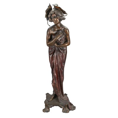 Lot 489 - French Cold Painted and Patinated-Bronze...