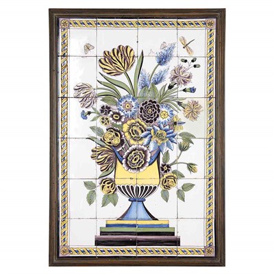 Lot 197 - Delft Polychrome Tile Picture 19th Century...