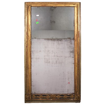 Lot 426 - Louis XVI Style Gilt and Painted Wood Mirror...