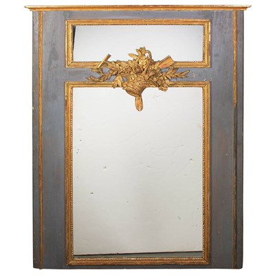 Lot 476 - Louis XVI Style Gilt and Painted Wood Trumeau...