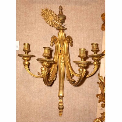 Lot 383 - Pair of Neoclassical Style Gilt-Bronze...