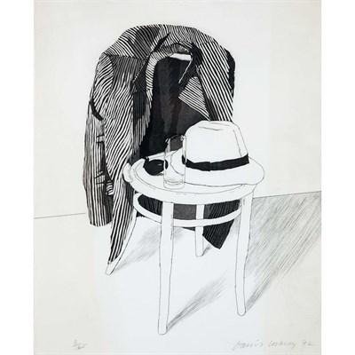 Lot 1041 - David Hockney PANAMA HAT (S.A.C. 127) Etching...