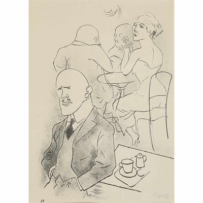 Lot 342 - George Grosz (1893-1959) GRUSS AUS SACHSEN;...