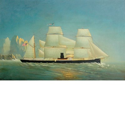 Lot 12 - American School 19th/20th Century Sailing Ship...