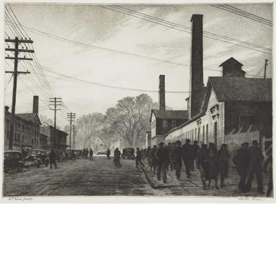 Lot 404 - Martin Lewis DAY'S END (MCC. 120) Drypoint,...