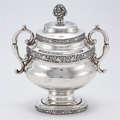Lot 215 - American Silver Covered Sugar Bowl Colin Van...