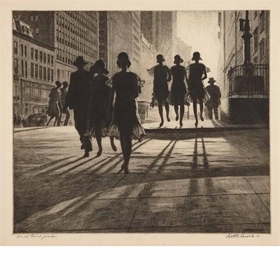 Lot 392 - Martin Lewis SHADOW DANCE (MCC. 88) Drypoint...