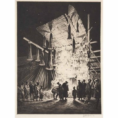 Lot 386 - Martin Lewis STREET BOOTH, TOKYO, NEW YEAR'S...