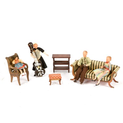 Lot 276A - Group of Doll House Furniture, Accessories and...