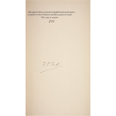 Lot 210 - [ELIOT, T.S. (TRANSLATOR)] PERSE, ST. JOHN...
