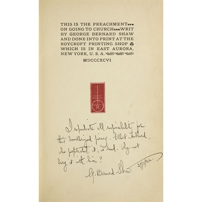 Lot 247 - SHAW, GEORGE BERNARD Collection of...