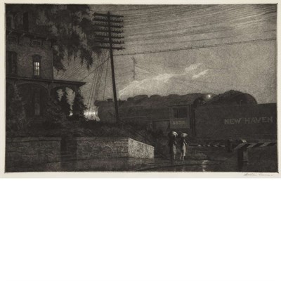 Lot 400 - Martin Lewis THE PASSING FREIGHT, DANBURY (MCC....
