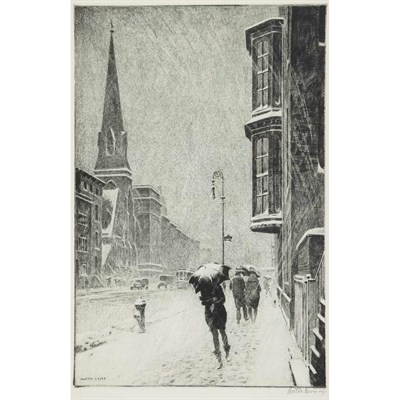 Lot 389 - Martin Lewis BAY WINDOWS (MCC. 80) Drypoint...