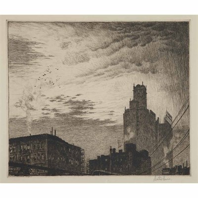 Lot 379 - Martin Lewis SKYLINE, NEW YORK (MCC. 36)...