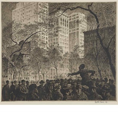 Lot 376 - Martin Lewis THE ORATOR, MADISON SQUARE (MCC....