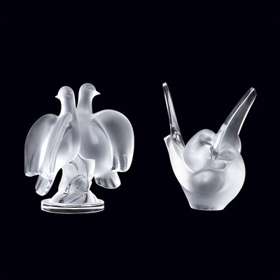 Lot 462 - Two Lalique Molded Glass Articles Modern...