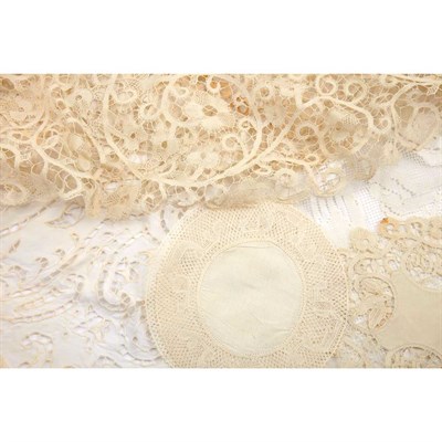 Lot 114 - Group of Italian Convent Made Linens...