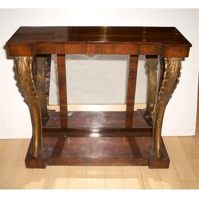 Lot 146 - Neoclassical Style Parcel Gilt and Rosewood...