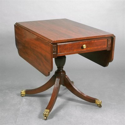 Lot 149 - Regency Style Mahogany Drop-Leaf Table Height...