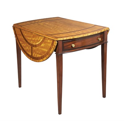 Lot 469 - Georgian Style Satinwood and Mahogany Pembroke...