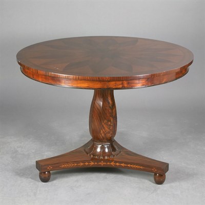 Lot 236 - Neoclassical Style Inlaid Mahogany Center...