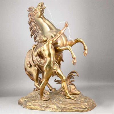 Lot 534 - Gilt-Bronze Figure of a Marley Horse and an...