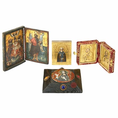 Lot 324 - Group of Gilt and Enameled Metal, Porcelain...