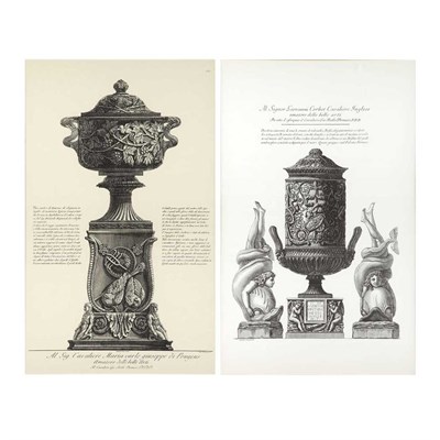 Lot 78 - After Giovanni B. Piranesi [VASE STUDIES] Six...