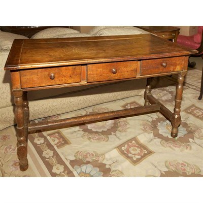 Lot 162 - English Provincial Style Oak Table Height 31...